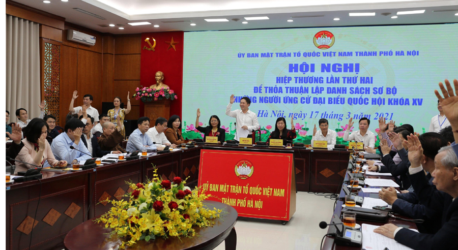 Hiệp thương lần thứ hai thỏa thuận, lập danh sách sơ bộ những người ứng cử ĐBQH khóa XV